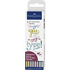 Faber Castell Pitt Artist Pen - set 4 stuks - metallic Faber Castell Pitt Artist Pen - set 4 stuks - metallic