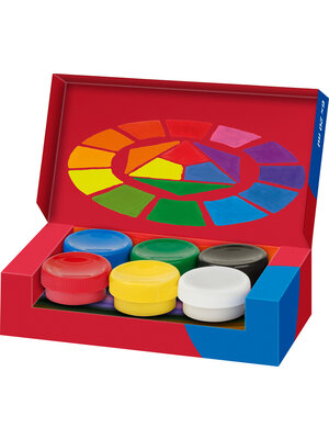 Faber Castell Verf Tempera-Gouache - 6 kleuren potjes