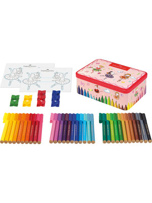 Faber Castell Viltstift Connector - 33 stuks in ballerina blik
