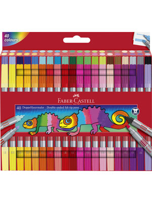 Faber Castell Viltstift Duo - 40 stuks