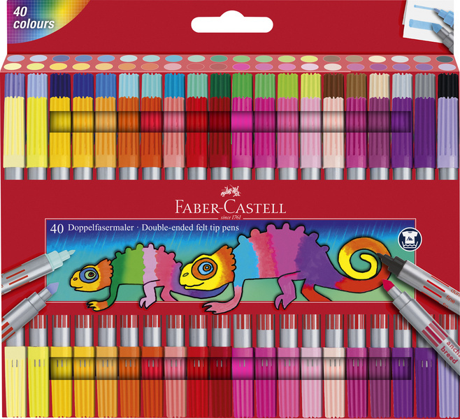 Faber Castell Viltstift Duo - 40 stuks afbeelding
