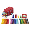 Faber Castell Viltstiften Connector - 33 stuks met 10 clips in 'vrachtwagen' Faber Castell Viltstiften Connector - 33 stuks met 10 clips in 'vrachtwagen'