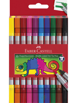 Faber Castell Viltstiften Duo - etui met 10 stuks