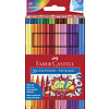 Faber Castell Viltstiften Grip - set 20 stuks