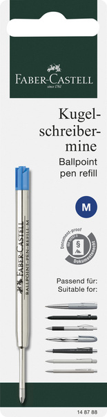 Faber Castell Vulling Hexo balpen M - Blauw afbeelding
