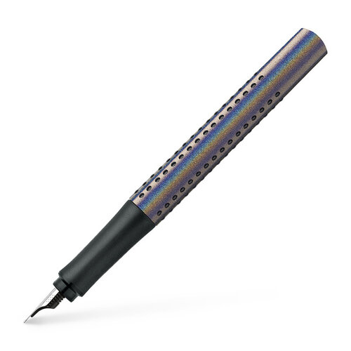 Faber Castell Vulpen Grip Glam F - zilver
