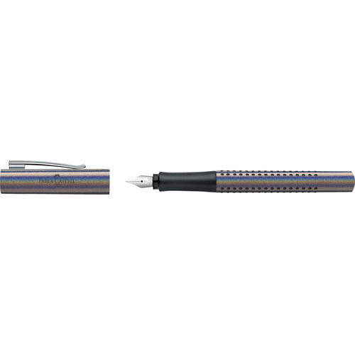Faber Castell Vulpen Grip Glam F - zilver