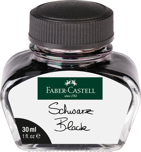Faber Castell Vulpeninkt - zwart flacon 30 ml afbeelding
