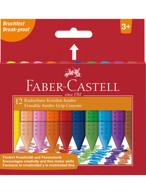 Faber Castell Waskrijt Jumbo Grip - set 12 stuks