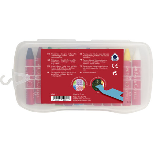 Faber Castell Waskrijt Jumbo - etui 12 stuks