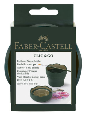 Faber Castell Watercup Clic & Go - donkergroen