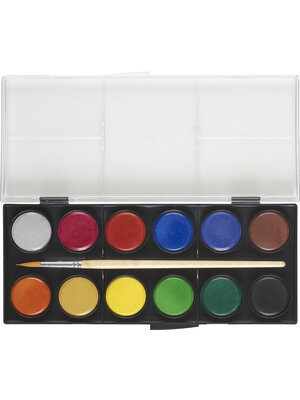 Faber Castell Waterverfdoos 12 kleuren (∅ 30 mm)