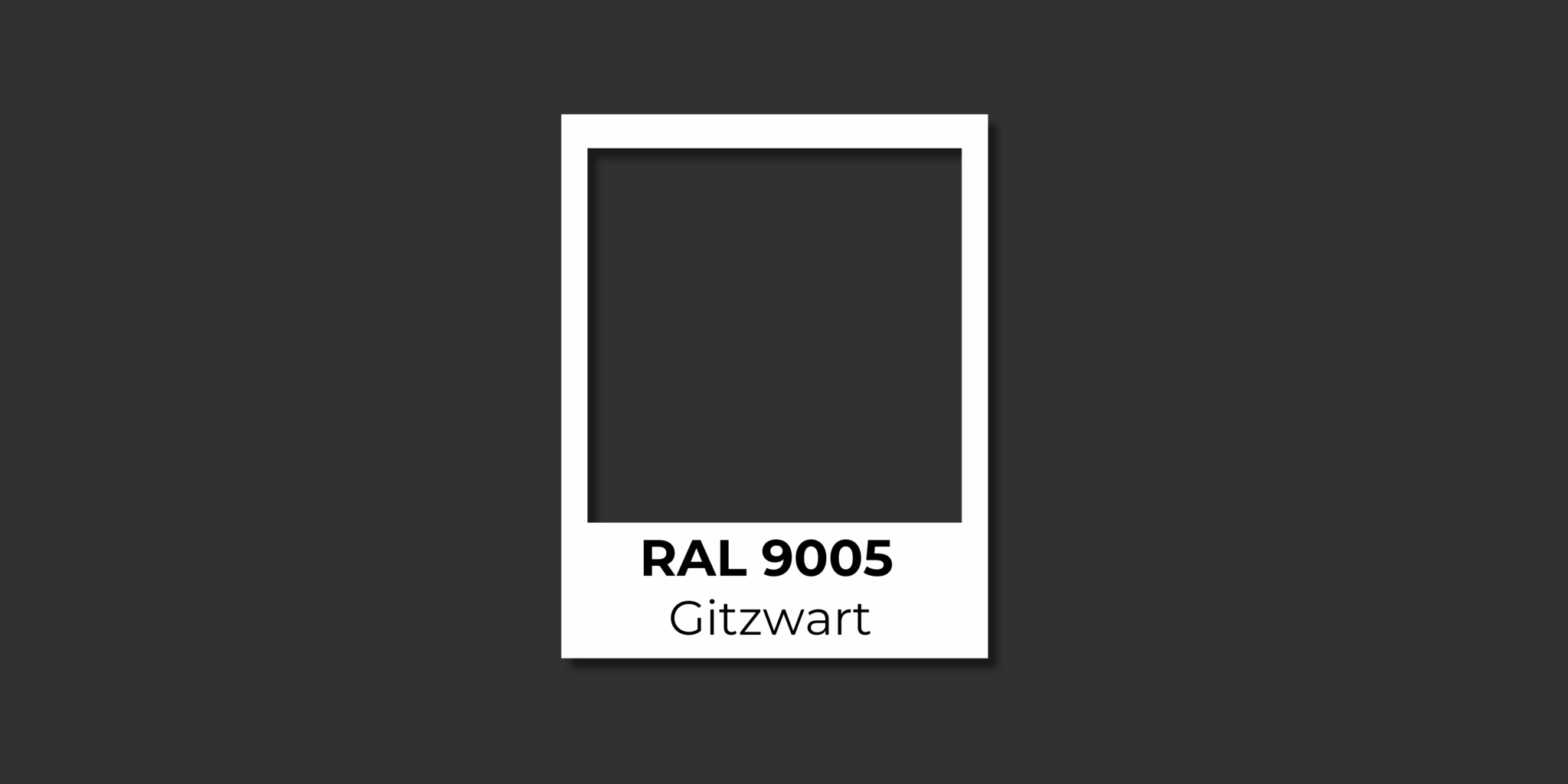 RAL 9005 Gitzwart