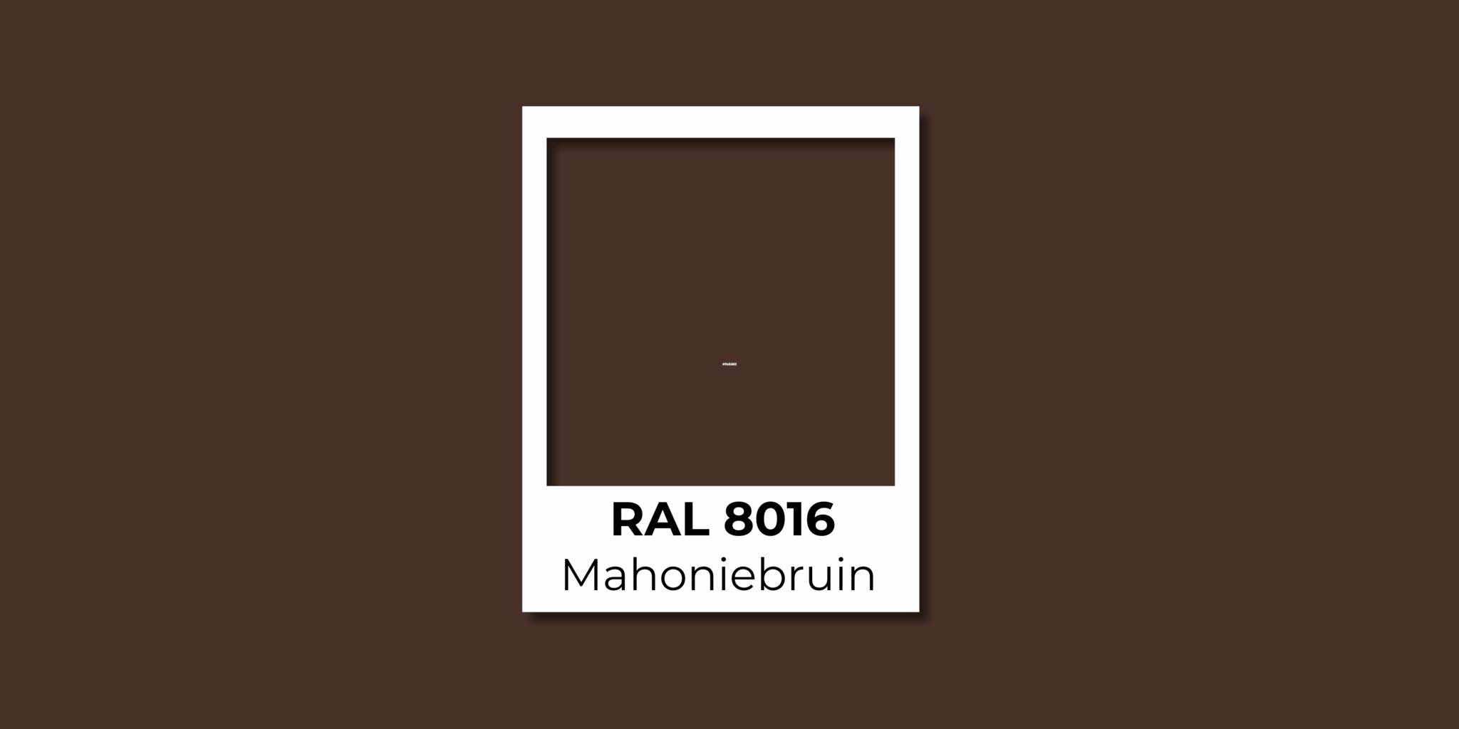 RAL 8016 Mahoniebruin