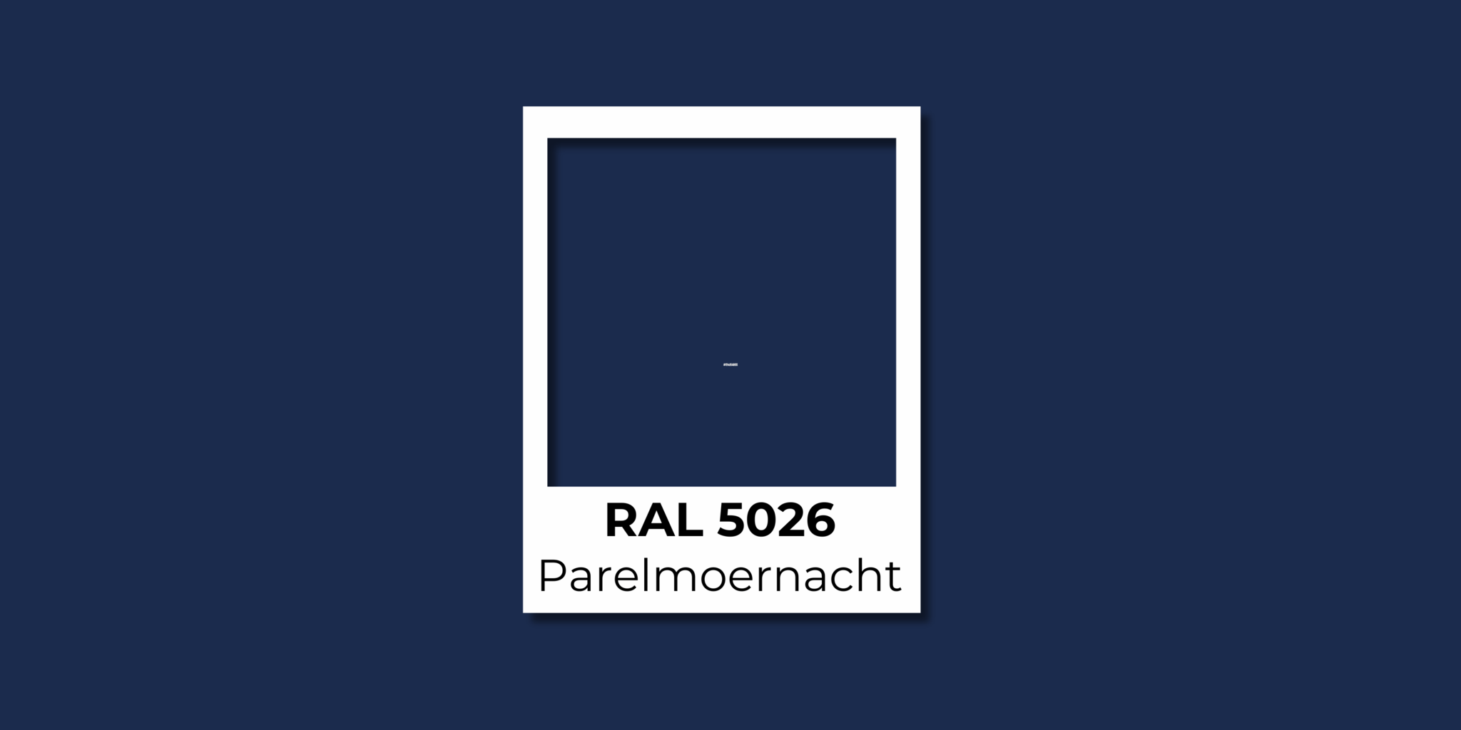 RAL 5026 Parelmoernachtblauw
