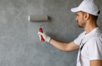 Betonlook muur verven