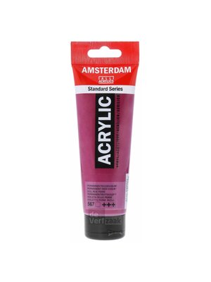 Royal Talens Amsterdam Acrylverf 120 ml - Permanentrood Violet 567 Royal Talens Amsterdam Acrylverf 120 ml - Permanentrood Violet 567