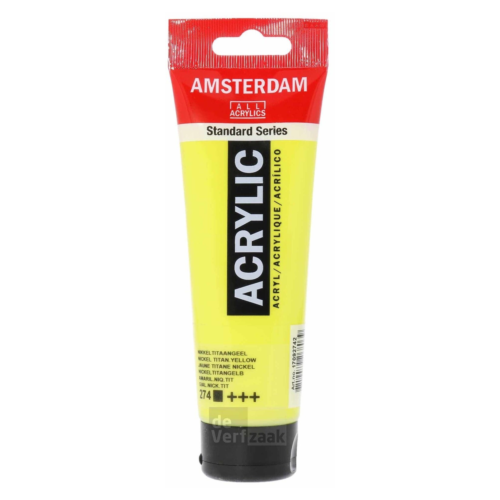 Royal Talens Amsterdam Acrylverf 120 ml - Nikkeltitaangeel 274 afbeelding