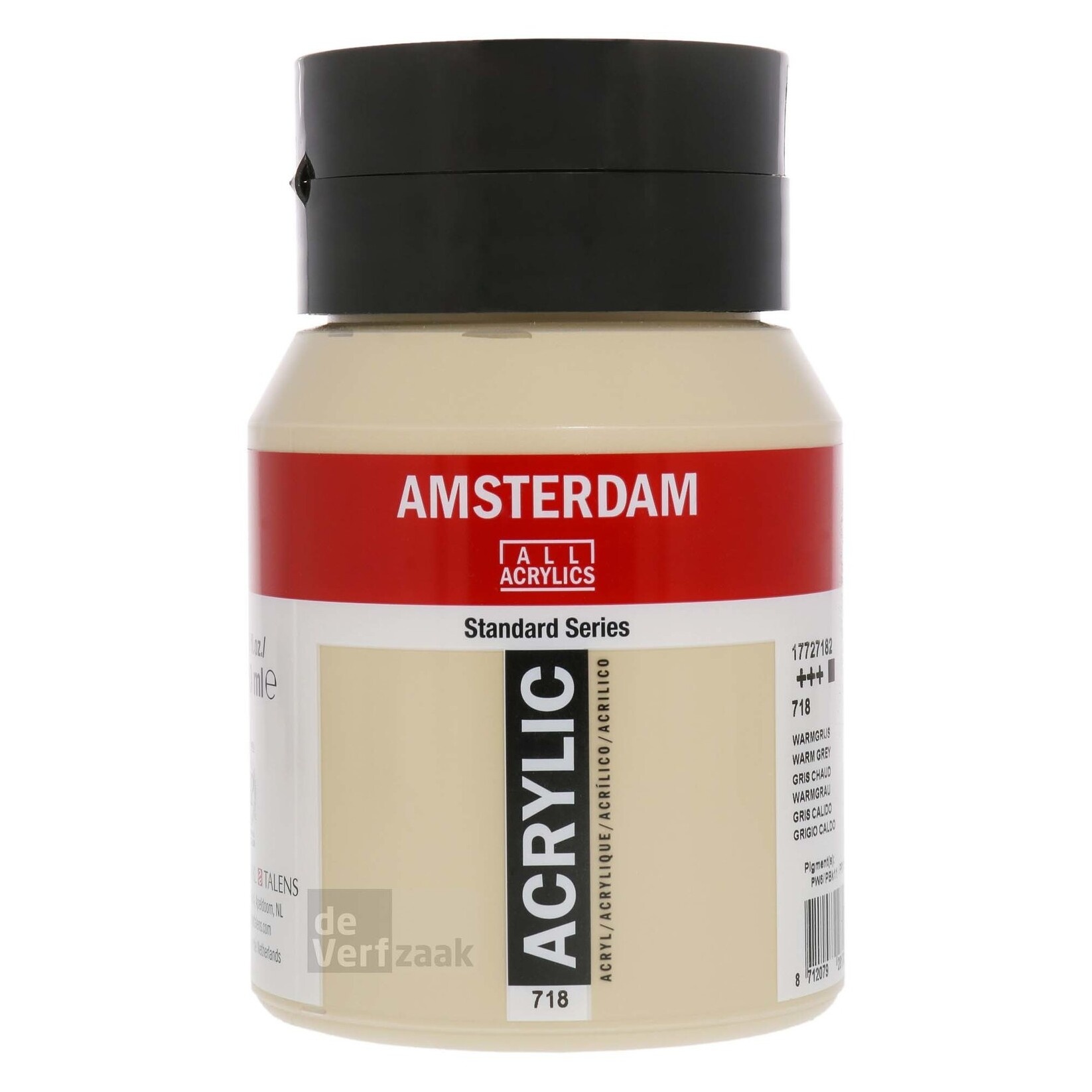 Royal Talens Amsterdam Acrylverf 500 ml - Warmgrijs 718 afbeelding