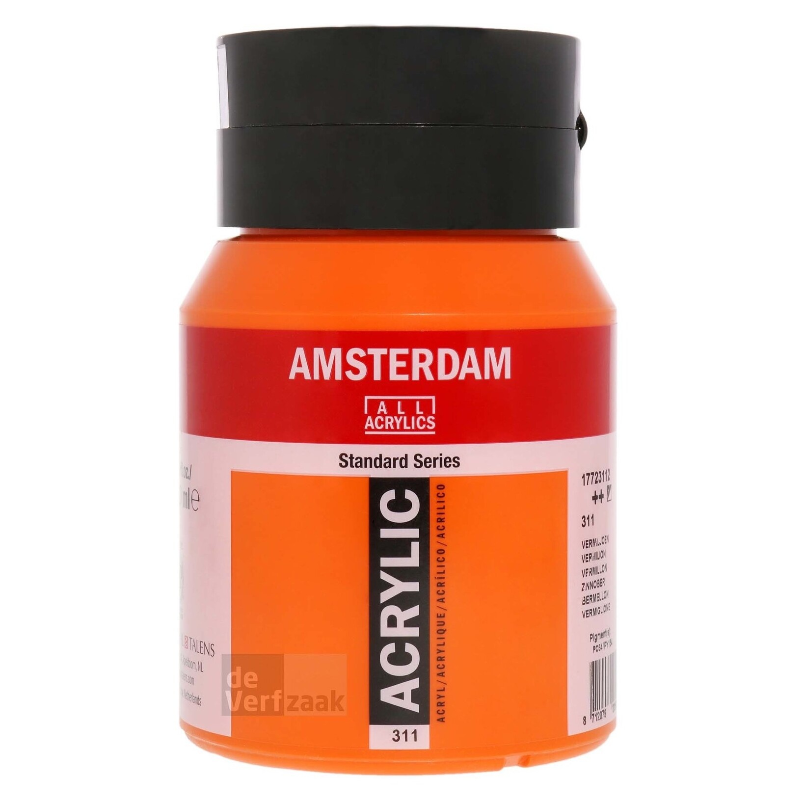 Royal Talens Amsterdam Acrylverf 500 ml - Vermiljoen 311 afbeelding