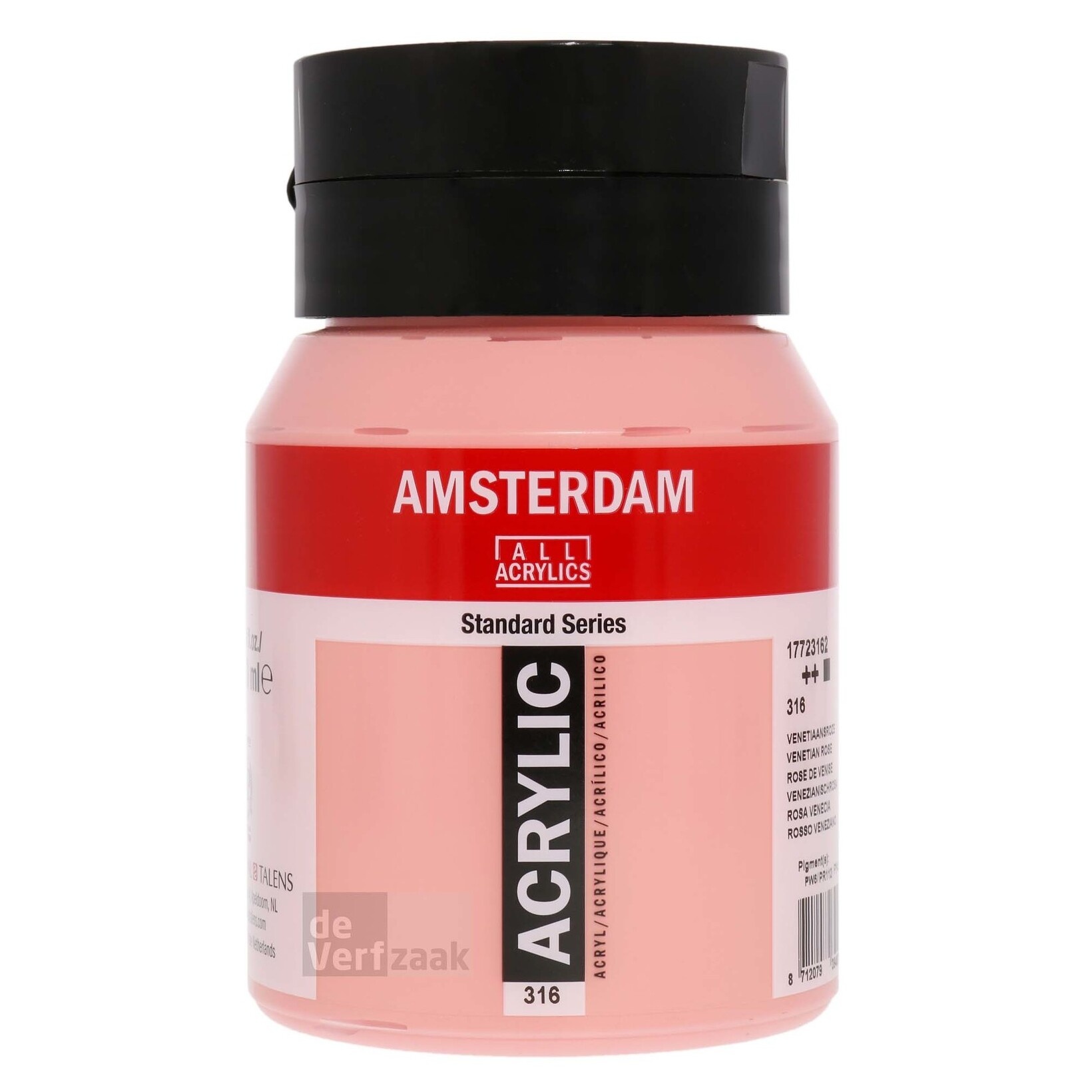 Royal Talens Amsterdam Acrylverf 500 ml - Venetiaansroze 316 afbeelding