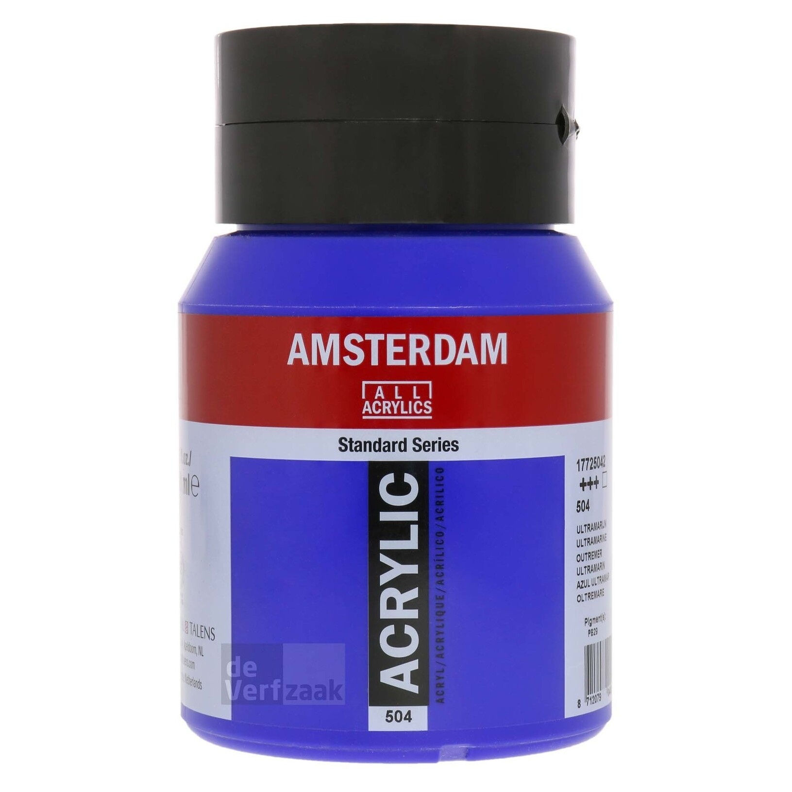 Royal Talens Amsterdam Acrylverf 500 ml - Ultramarijn 504 afbeelding