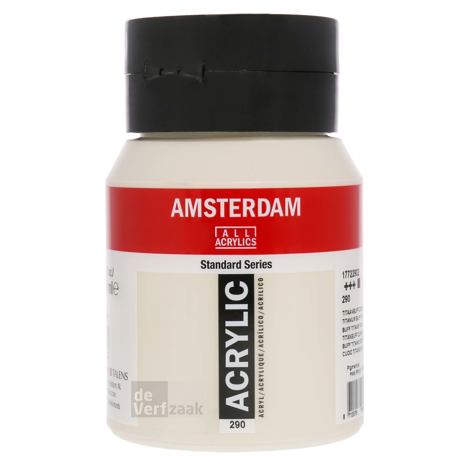 Royal Talens Amsterdam Acrylverf 500 ml - Titaanbuff Donker 290 afbeelding