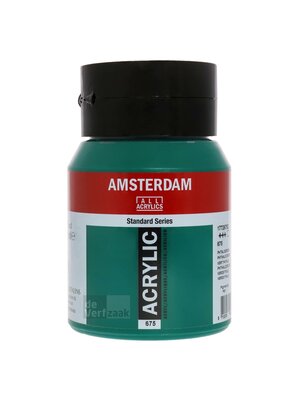 Royal Talens Amsterdam Acrylverf 500 ml - Phtalogroen 675 Royal Talens Amsterdam Acrylverf 500 ml - Phtalogroen 675