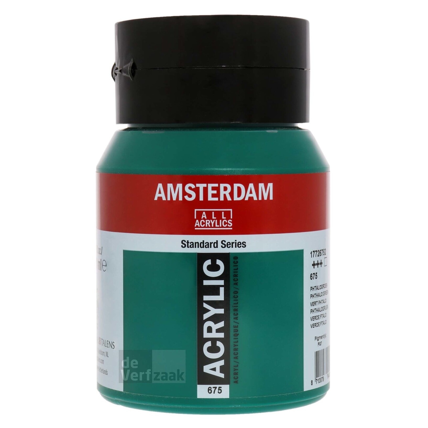 Royal Talens Amsterdam Acrylverf 500 ml - Phtalogroen 675 afbeelding