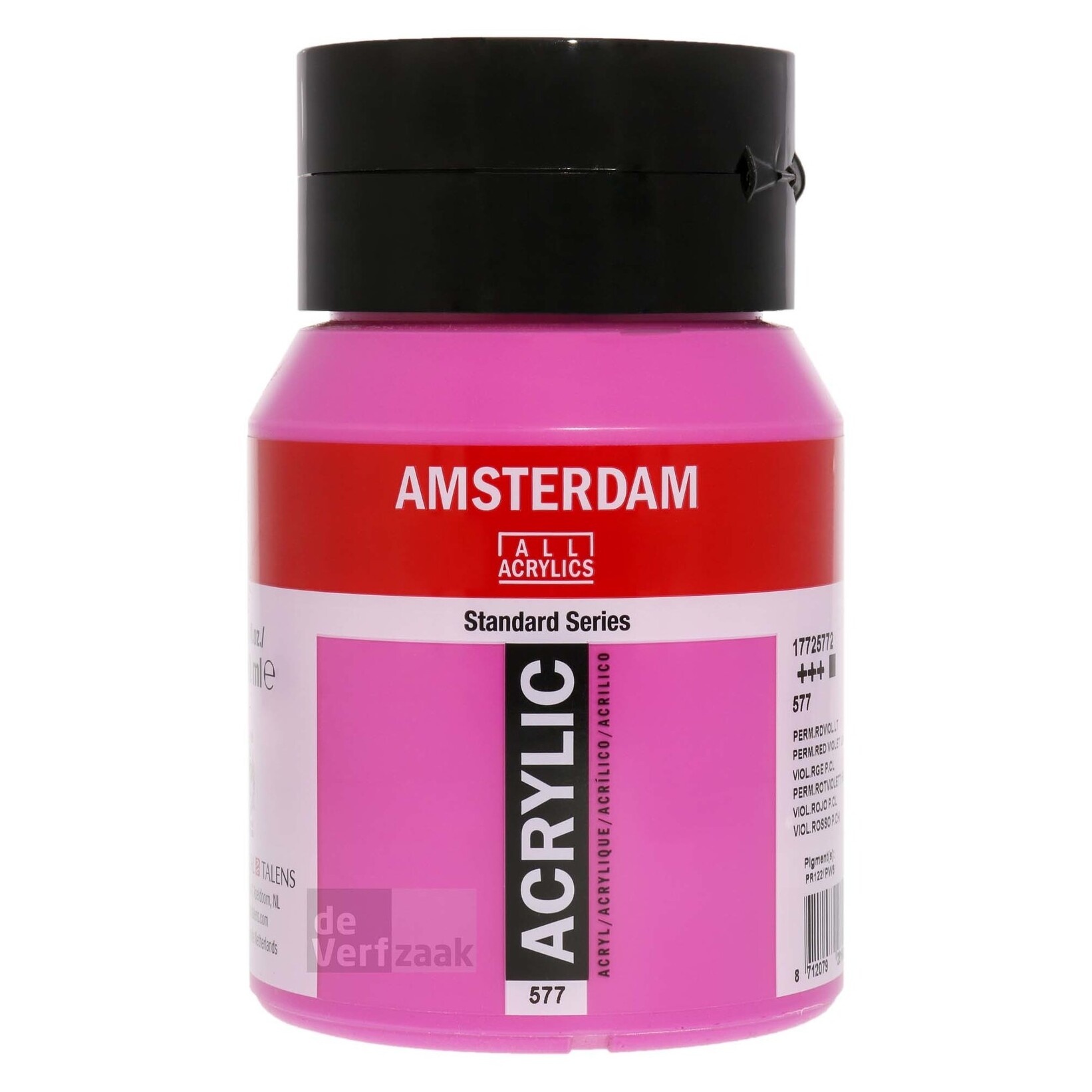 Royal Talens Amsterdam Acrylverf 500 ml - Permanentrood Violet Licht 577 afbeelding