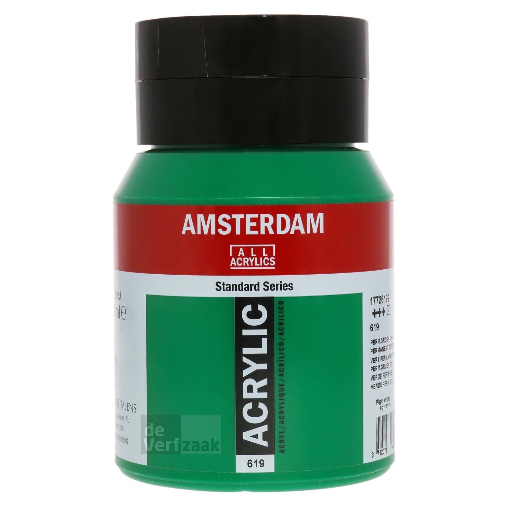 Royal Talens Amsterdam Acrylverf 500 ml - Permanentgroen Donker 619 afbeelding