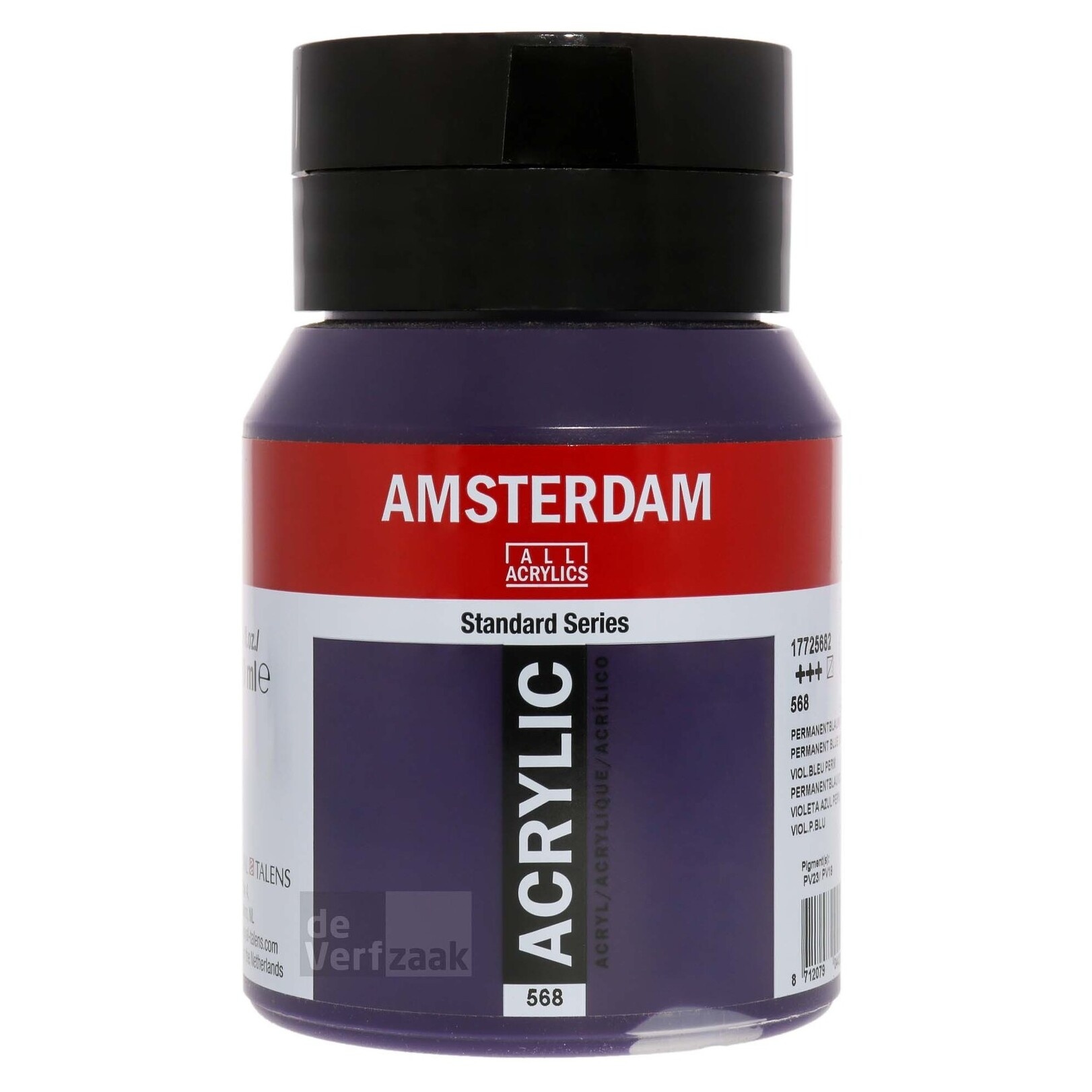 Royal Talens Amsterdam Acrylverf 500 ml - Permanentblauwviolet 568 afbeelding
