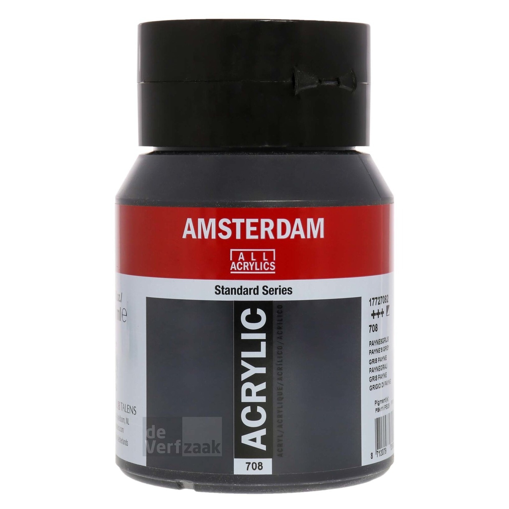 Royal Talens Amsterdam Acrylverf 500 ml - Paynesgrijs 708 afbeelding