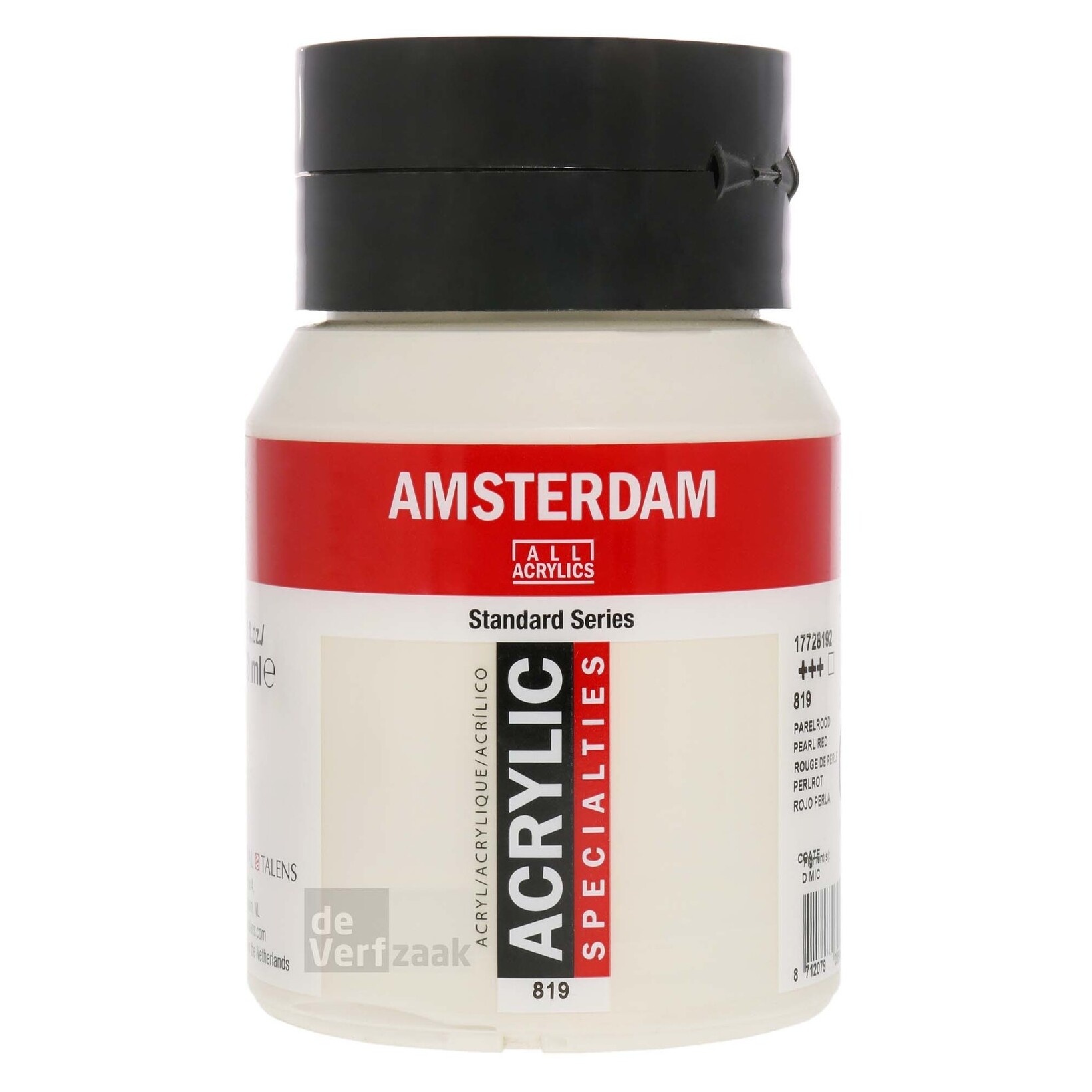 Royal Talens Amsterdam Acrylverf 500 ml - Parelrood 819 afbeelding