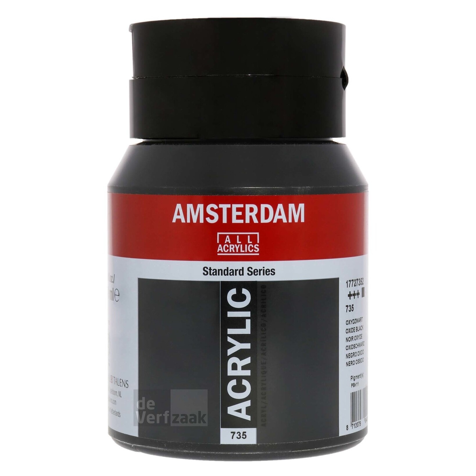 Royal Talens Amsterdam Acrylverf 500 ml - Oxydzwart 735 afbeelding