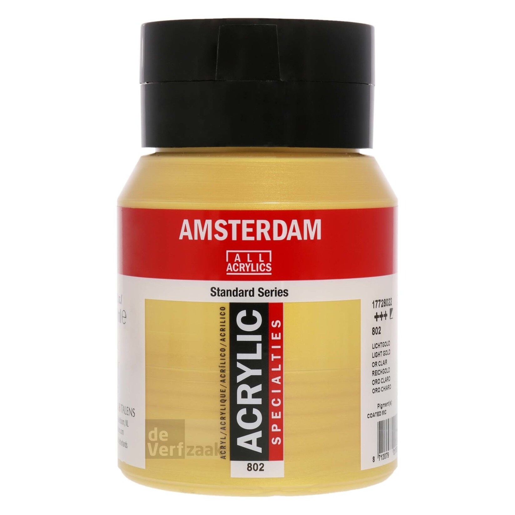 Royal Talens Amsterdam Acrylverf 500 ml - Lichtgoud 802 afbeelding