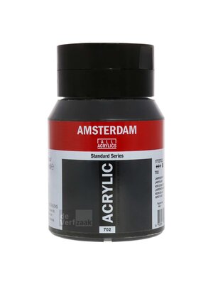 Royal Talens Amsterdam Acrylverf 500 ml - Lampenzwart 702 Royal Talens Amsterdam Acrylverf 500 ml - Lampenzwart 702
