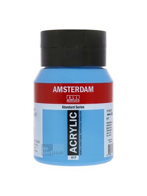 Amsterdam Acrylverf - 500 ml - Koningsblauw 517 Amsterdam Acrylverf - 500 ml - Koningsblauw 517