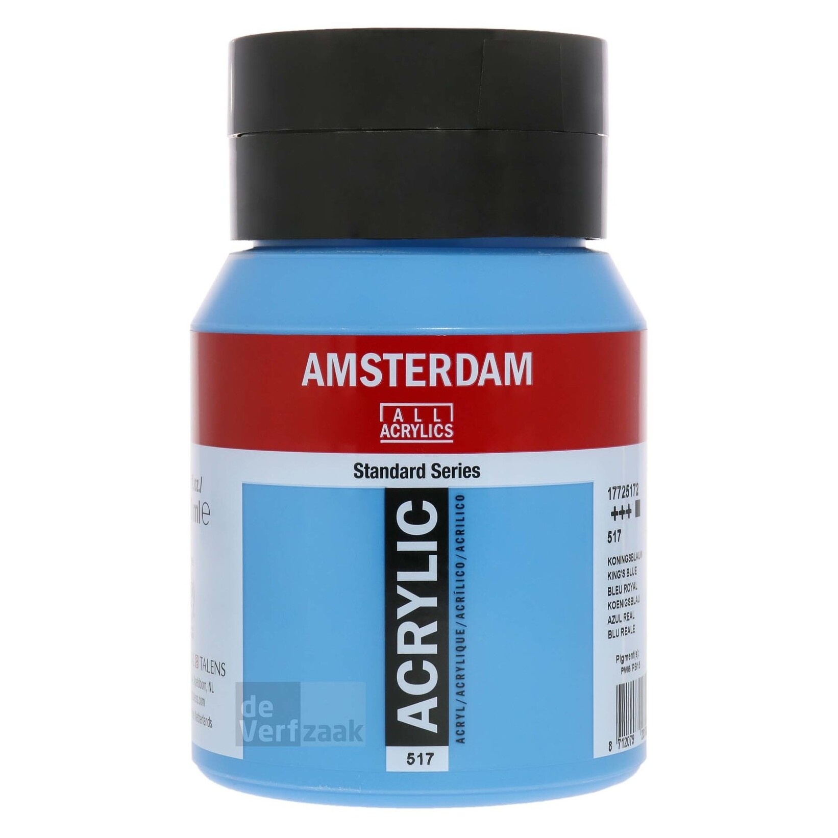 Royal Talens Amsterdam Acrylverf 500 ml - Koningsblauw 517 afbeelding