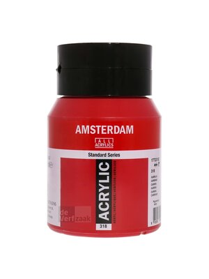 Royal Talens Amsterdam Acrylverf 500 ml - Karmijn 318 Royal Talens Amsterdam Acrylverf 500 ml - Karmijn 318