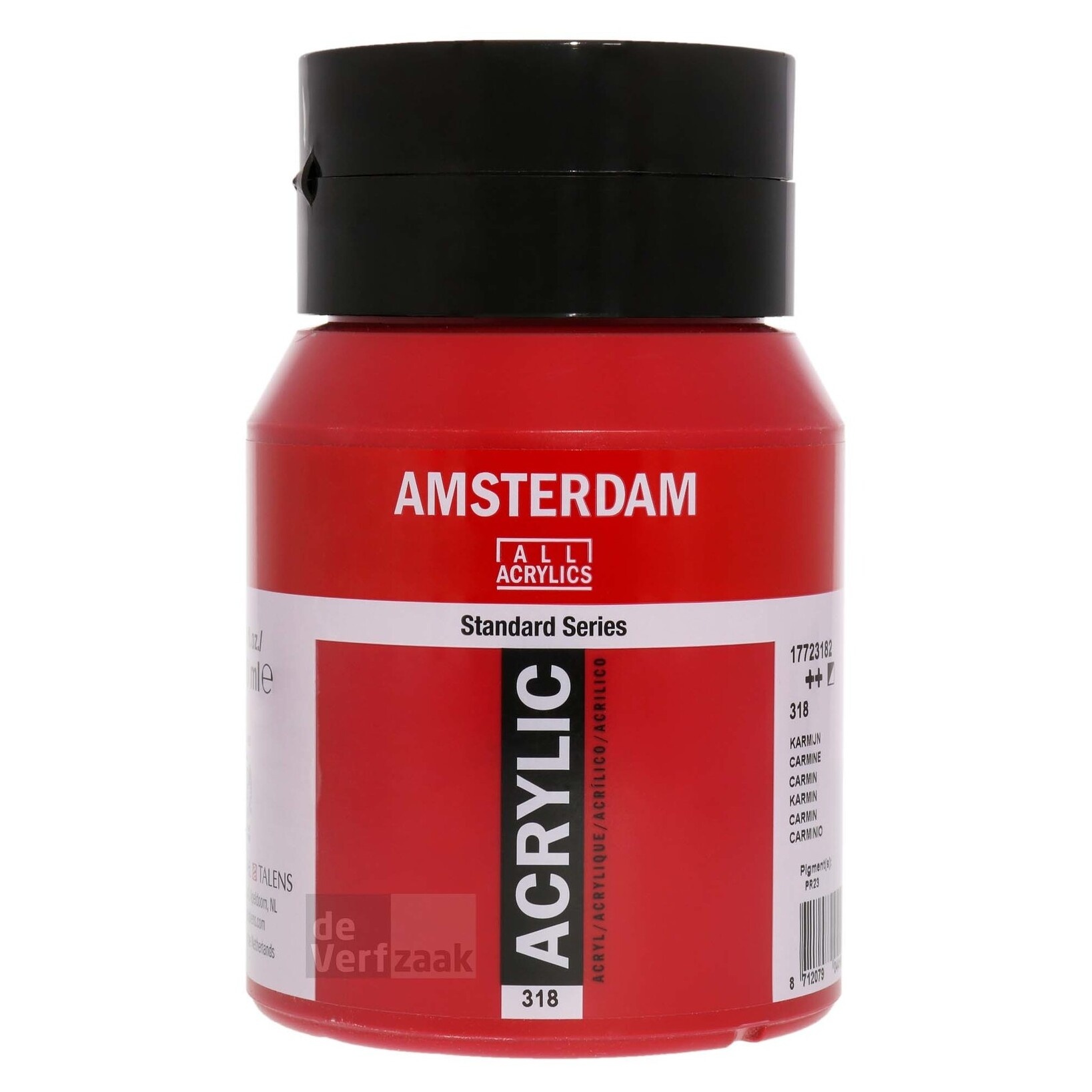 Royal Talens Amsterdam Acrylverf 500 ml - Karmijn 318 afbeelding