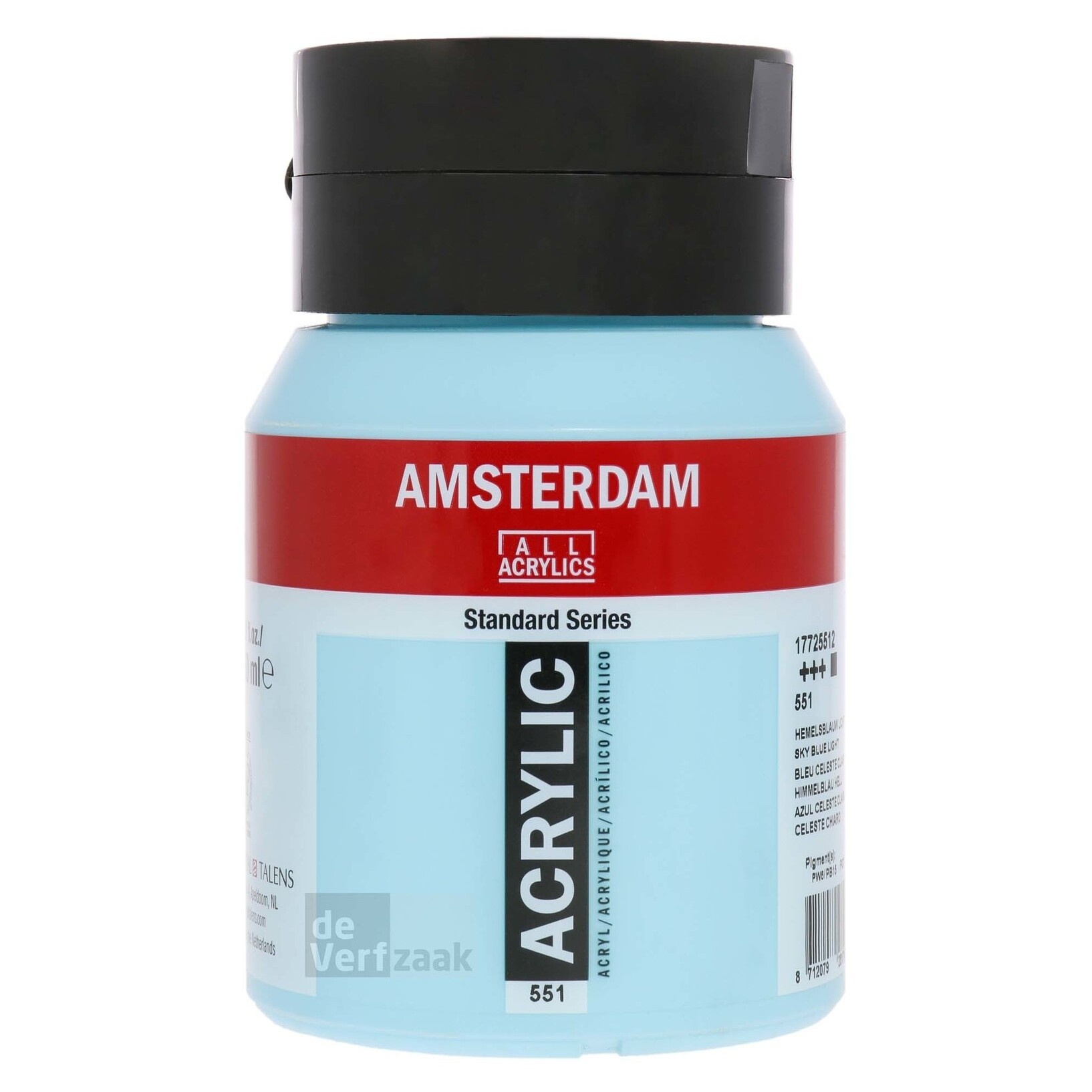 Royal Talens Amsterdam Acrylverf 500 ml - Hemelsblauw Licht 551 afbeelding