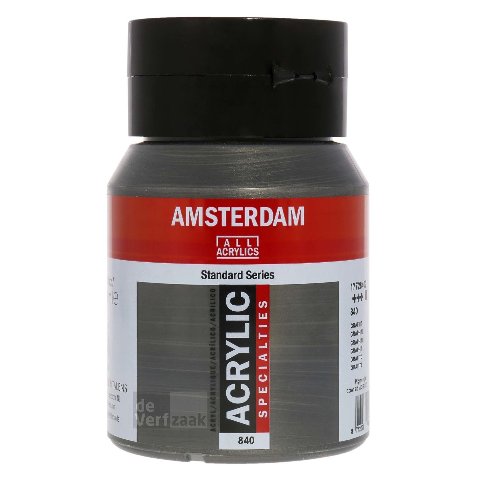 Royal Talens Amsterdam Acrylverf 500 ml - Grafiet 840 afbeelding