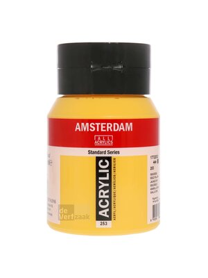 Royal Talens Amsterdam Acrylverf 500 ml - Goudgeel 253 Royal Talens Amsterdam Acrylverf 500 ml - Goudgeel 253