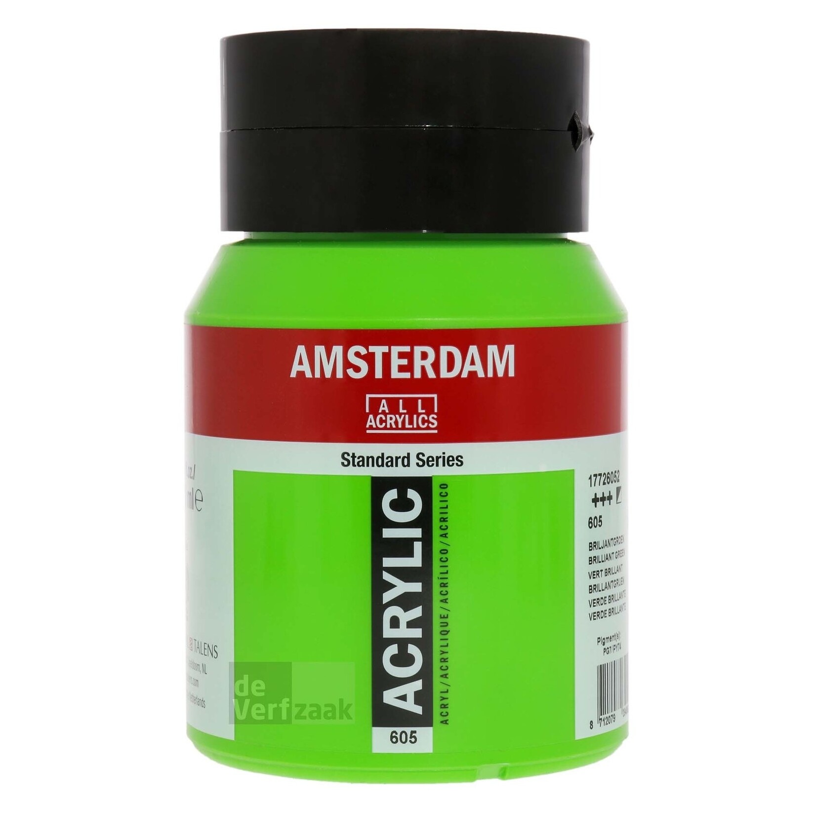 Royal Talens Amsterdam Acrylverf 500 ml - Briljantgroen 605 afbeelding