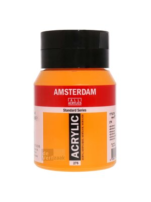 Amsterdam Acrylverf - 500 ml - Azo-oranje 276 Amsterdam Acrylverf - 500 ml - Azo-oranje 276