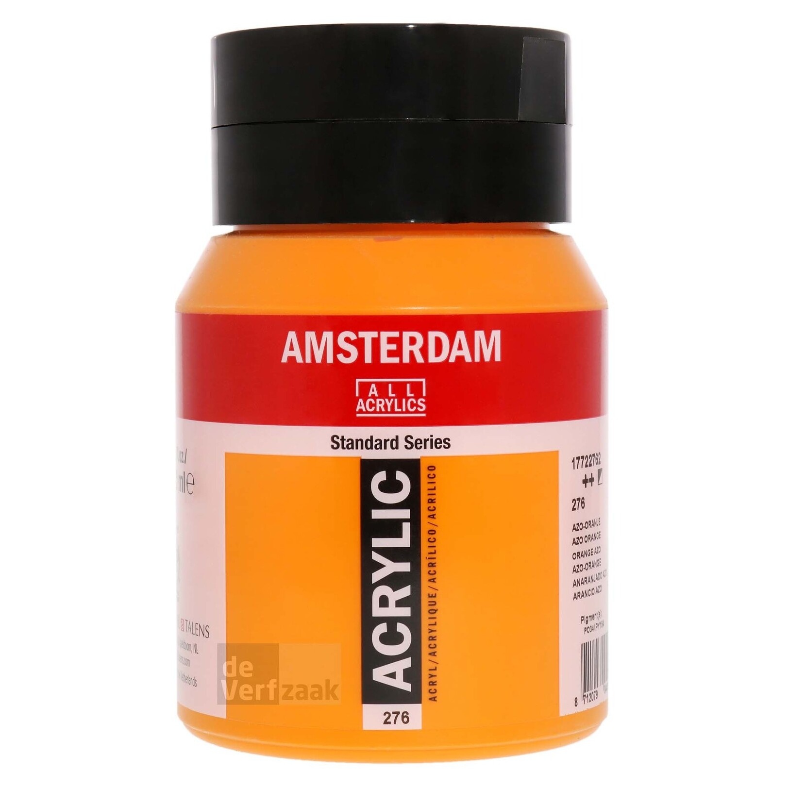 Royal Talens Amsterdam Acrylverf 500 ml - Azo-oranje 276 afbeelding