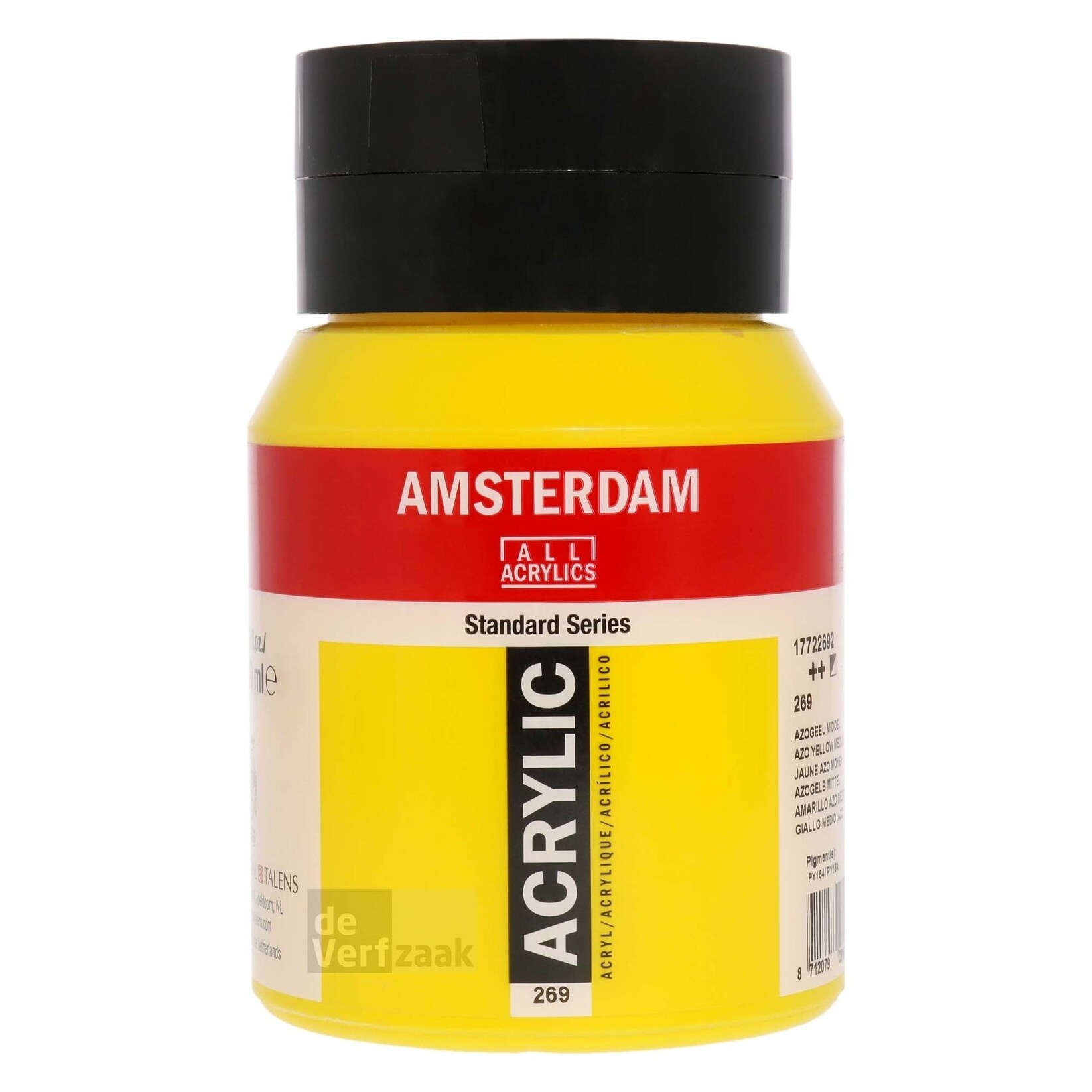 Royal Talens Amsterdam Acrylverf 500 ml - Azogeel Middel 269 afbeelding