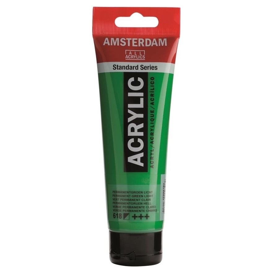 Royal Talens Amsterdam Acrylverf 120 ml - Permanentgroen Licht 618 afbeelding