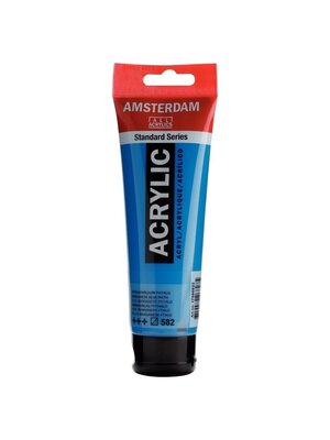 Royal Talens Acrylverf - 120 ml - Mangaanblauw Phthalo 582 Royal Talens Acrylverf - 120 ml - Mangaanblauw Phthalo 582